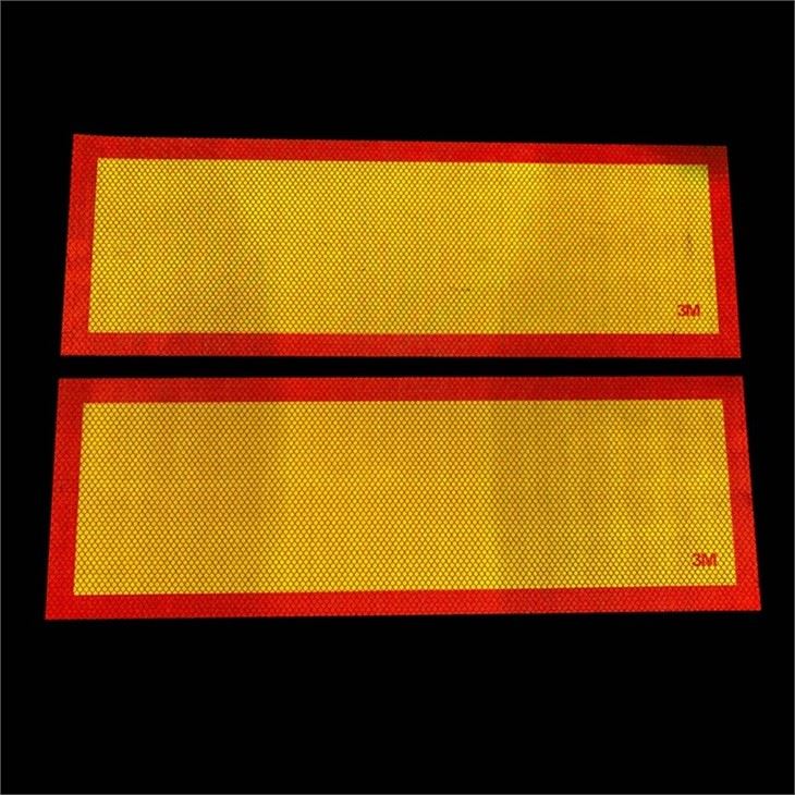 DOT Car Truck Signage For Danger Vehicle Reflection Warning Signs On Back Rear Reflective Safety Caution Signs Marker For Truck