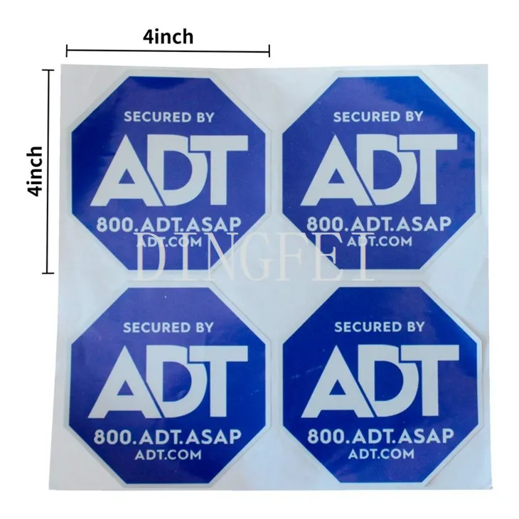 ADT Warning Sticker