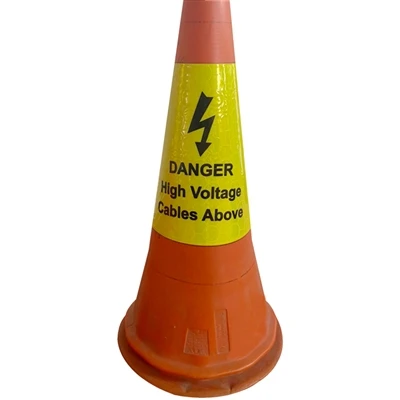 Kaj so nevarni visokonapetostni kabli nad tulcem prometnega stožca?
