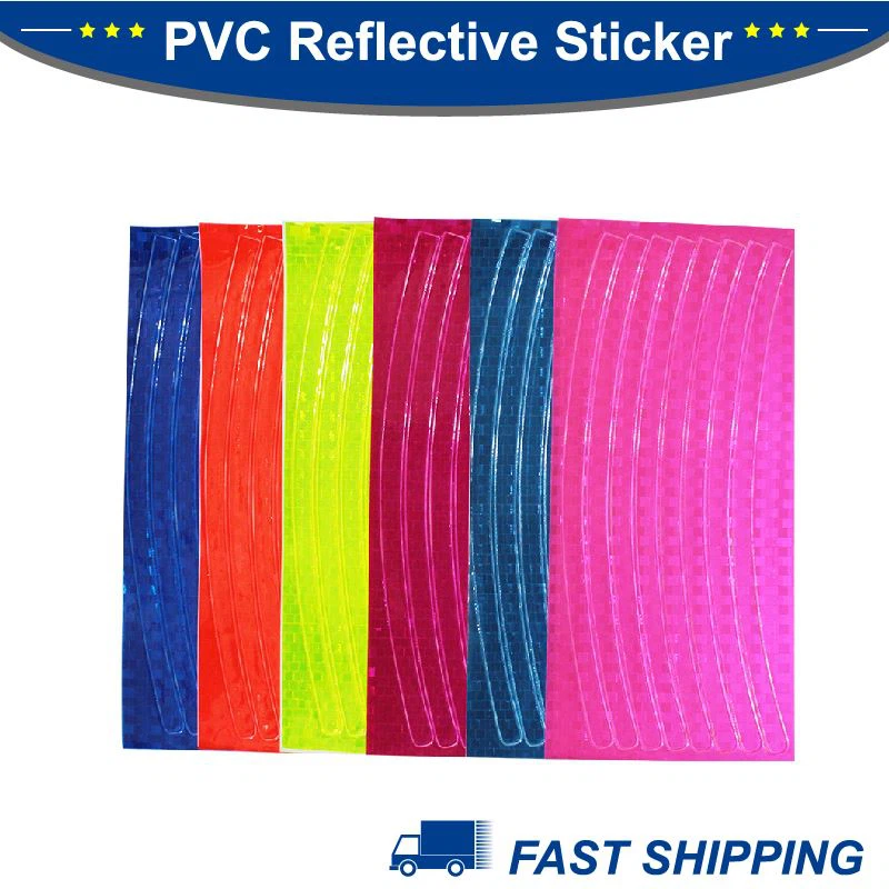 PVC odsevne nalepke s črtami za platišča za avtomobile in motorje